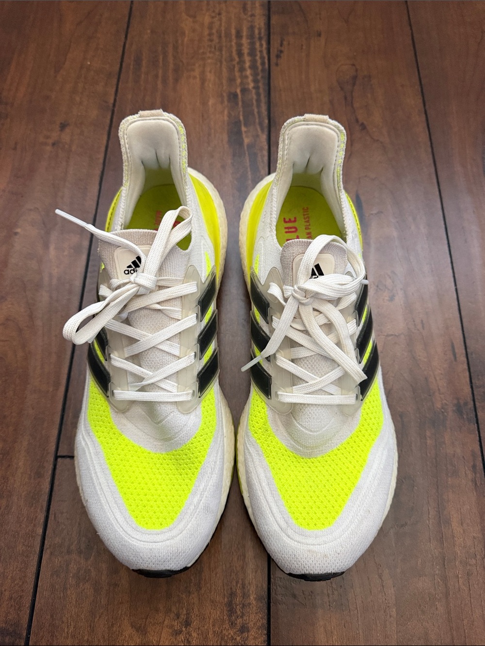 adidas Men’s Athletic Shoes - Neon Yellow / White / Black